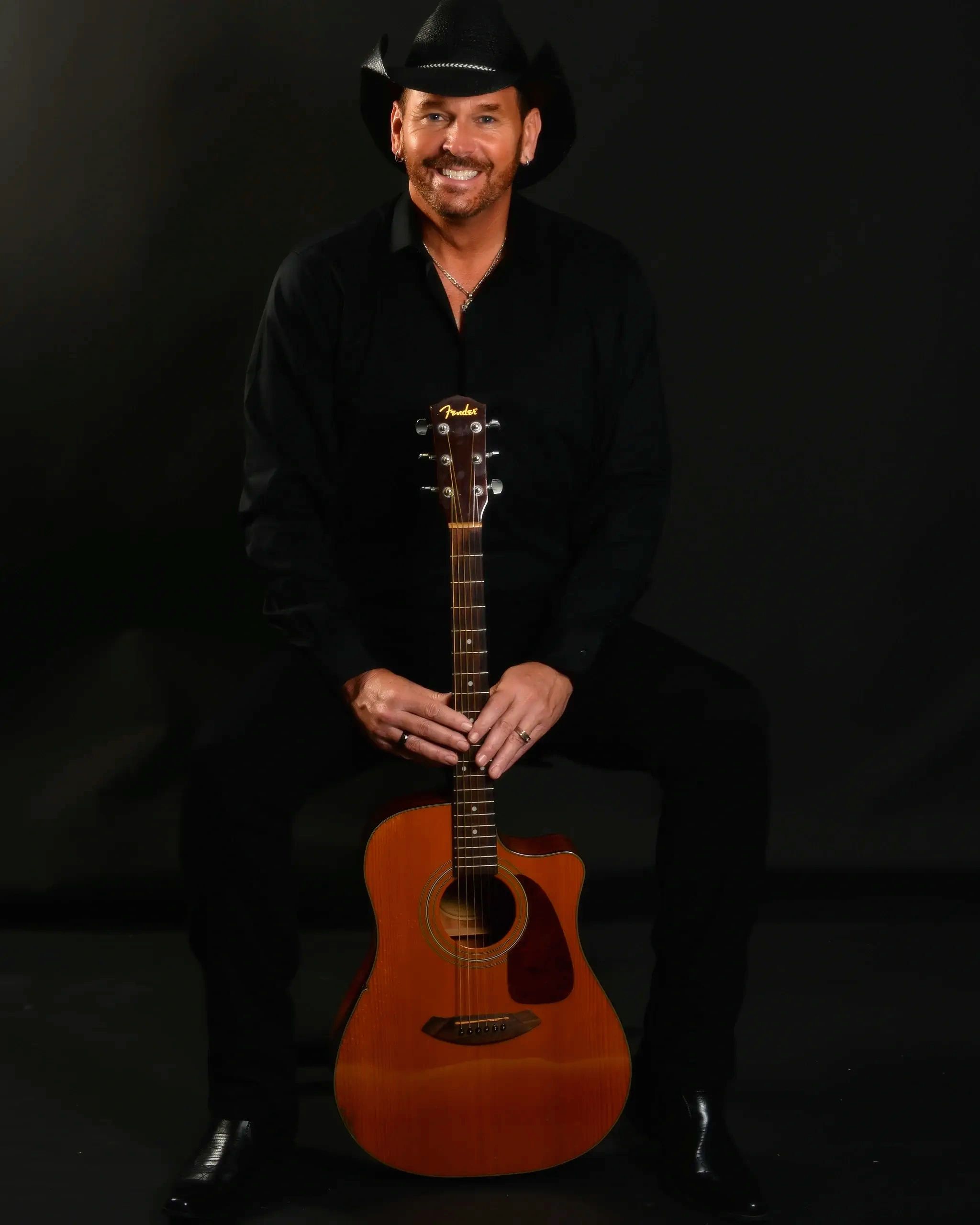 Darryl Gatlin with Fender guitar